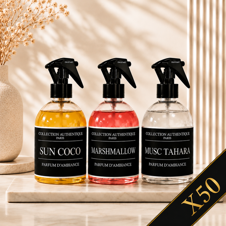LOT DE 50 SPRAYS D'INTÉRIEUR